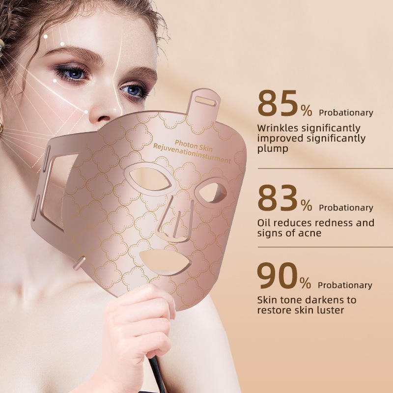 8 Colors Skin Care Face Masking Beauty Led Silicone Mask Infrared Red Light Therapy Led Face Mask - Shop PiecebyPiece