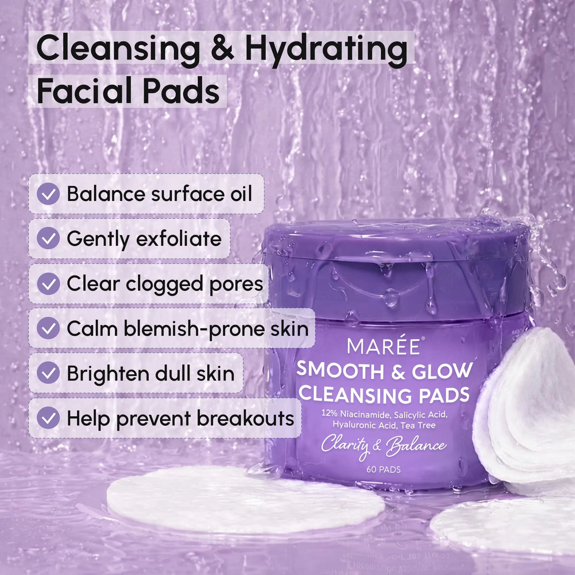 12% Niacinamide Smooth & Glow Pads - Shop PiecebyPiece
